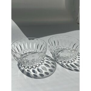 Set Of 5 Vintage Hawkes Sierra Finger Bowl Crystal Signed